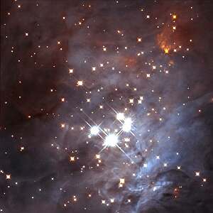 Orionnebel Trapezcluster, 1500 Lichtjahre entfernt 