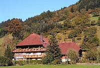 Ende von ,,Schwarzwaldhöfe´´;
Bild: Spätsommerliches Gehöft bei Oberwolfach in der Region Kinzigtal
(16.9.2007)