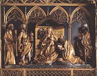 Klick: Detail vom Altar im nördl. Querhaus von Hans Wydyz 1505 186kB